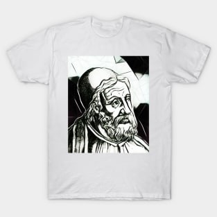 Al Tabari Black and White Portrait | Al Tabari Artwork 3 T-Shirt